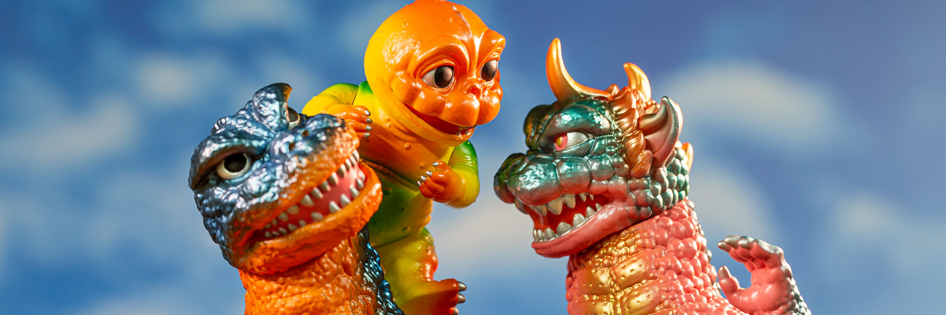 ALL MONSTERS ATTACK – Soft Vinyl Figure Set – Tropical Variant (On