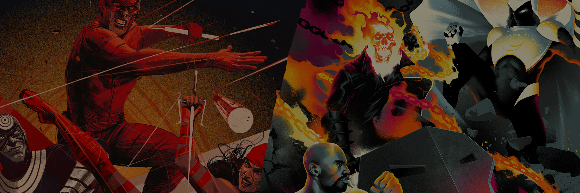 4 New Marvel-Themed UNMATCHED Game Titles Coming from Mondo / Restorat