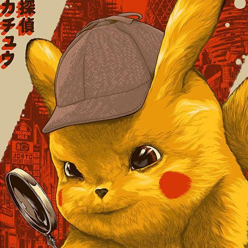 The Blot Says: Pokemon: Detective Pikachu Movie Poster Screen Print by  Ken Taylor x Mondo