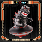 Godzilla UFO - Vinyl Designer Figure by Octeel - Xillean Black Variant