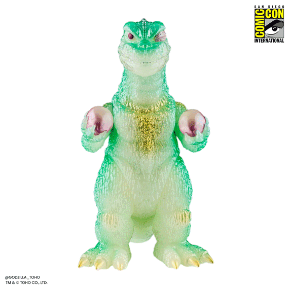 Godzilla and Hedorah Soft Vinyl Figure Set - Cherry Blossom Glow In the Dark Variant