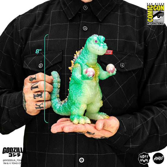 Godzilla and Hedorah Soft Vinyl Figure Set - Cherry Blossom Glow In the Dark Variant