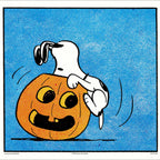 Peanuts Snoopy and Jack-o'Lantern Poster