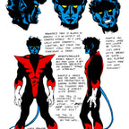 Nightcrawler Character Sheet Poster