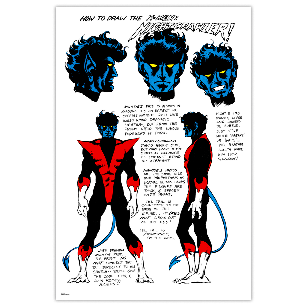 Nightcrawler Character Sheet Poster Mondo nightcrawler-character-sheet-poster-mondo