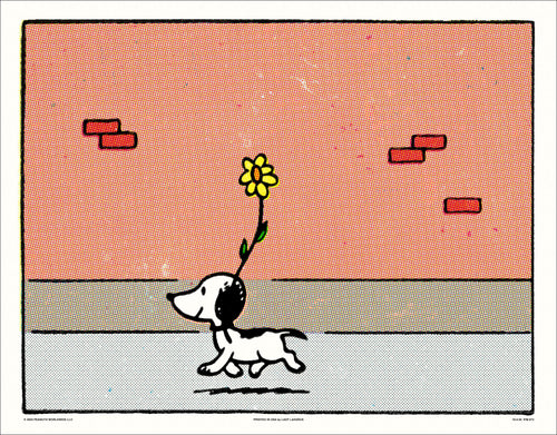 Peanuts First Appearance of Snoopy Poster