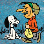 Peanuts Snoopy and Trick Or Treaters Poster