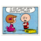 Peanuts Right Here Poster