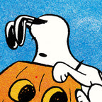 Peanuts Snoopy and Jack-o'Lantern Poster