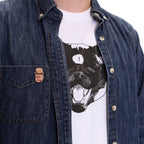 False Teeth Enamel Pin