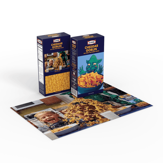 Mandy – Cheddar Goblin 252-Piece, 2-Sided Puzzle