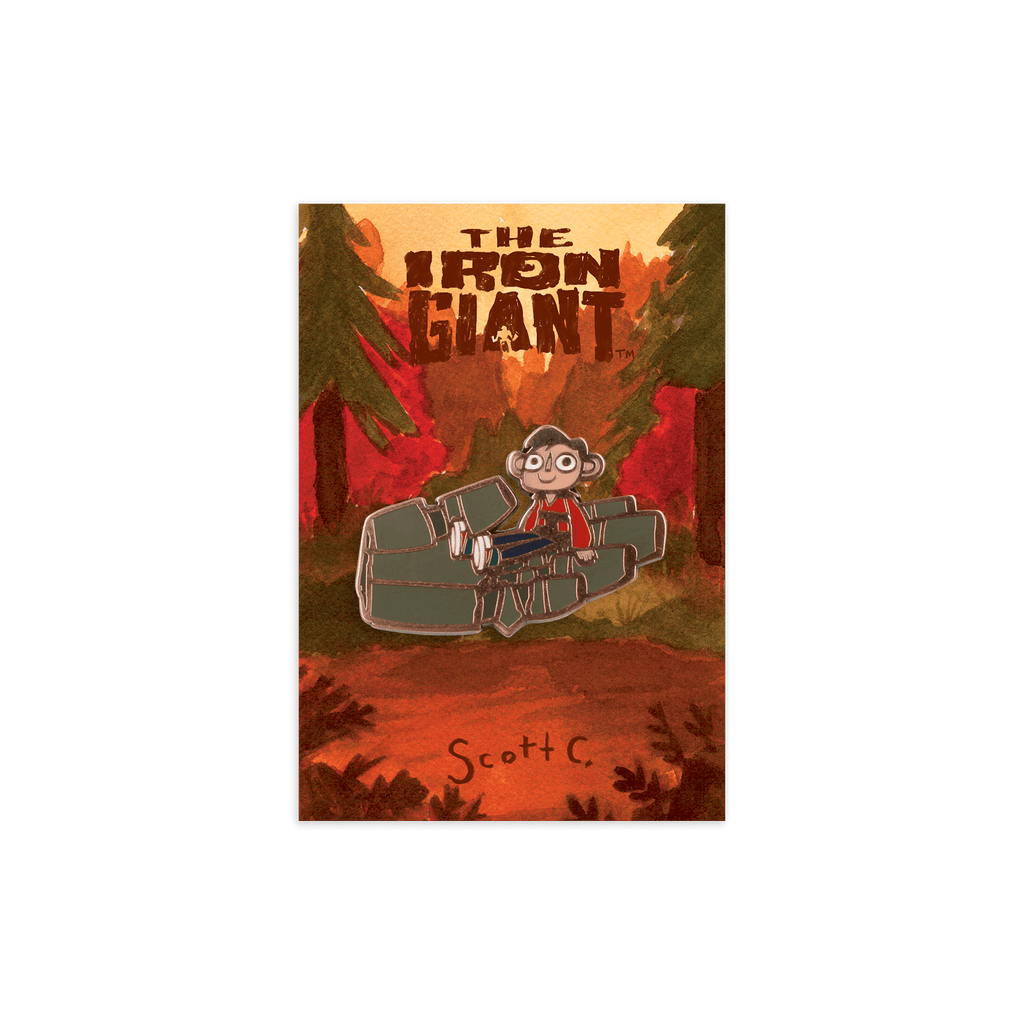 The Iron Giant Hogarth Enamel Pin Mondo