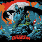 How To Train Your Dragon Screenprinted Poster