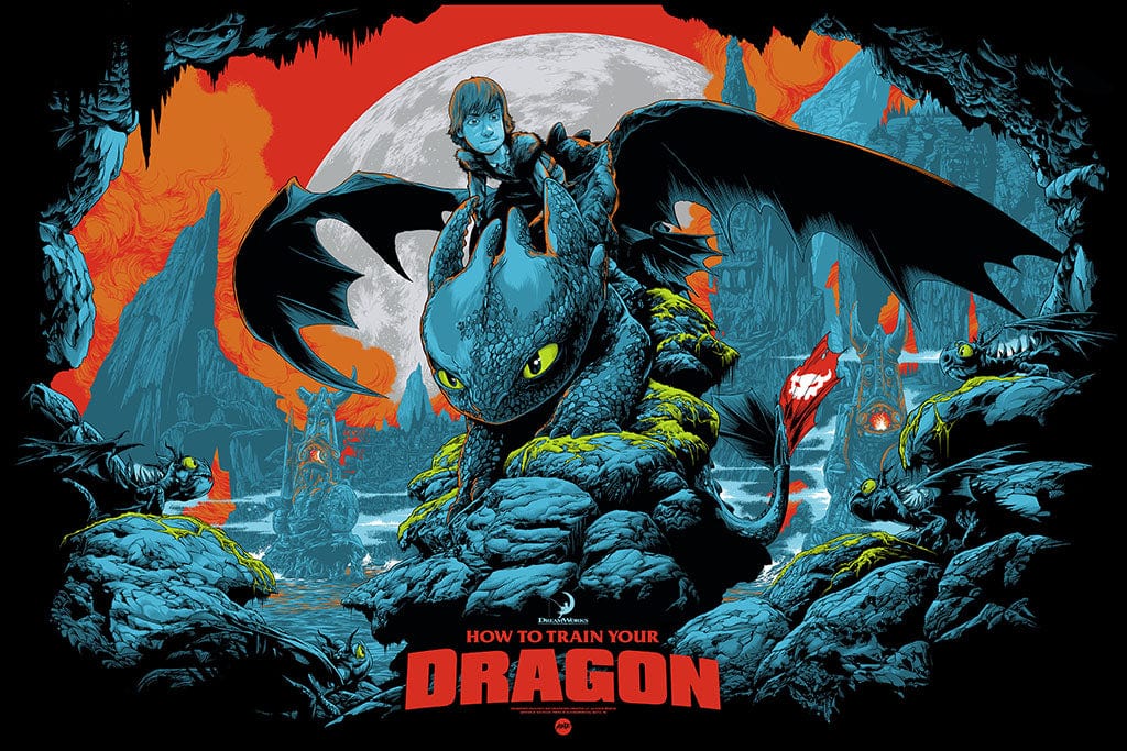 How To Train Your Dragon Screenprinted Poster – Mondo