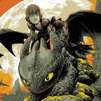How To Train Your Dragon Variant Screenprinted Poster