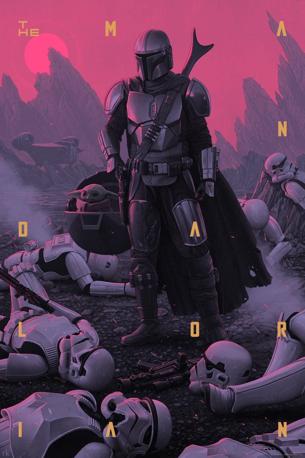 新製品情報も満載 The Mandalorian: Season One Poster – Mondo ポスター