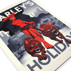 Harley's Holiday Variant Screenprinted Poster