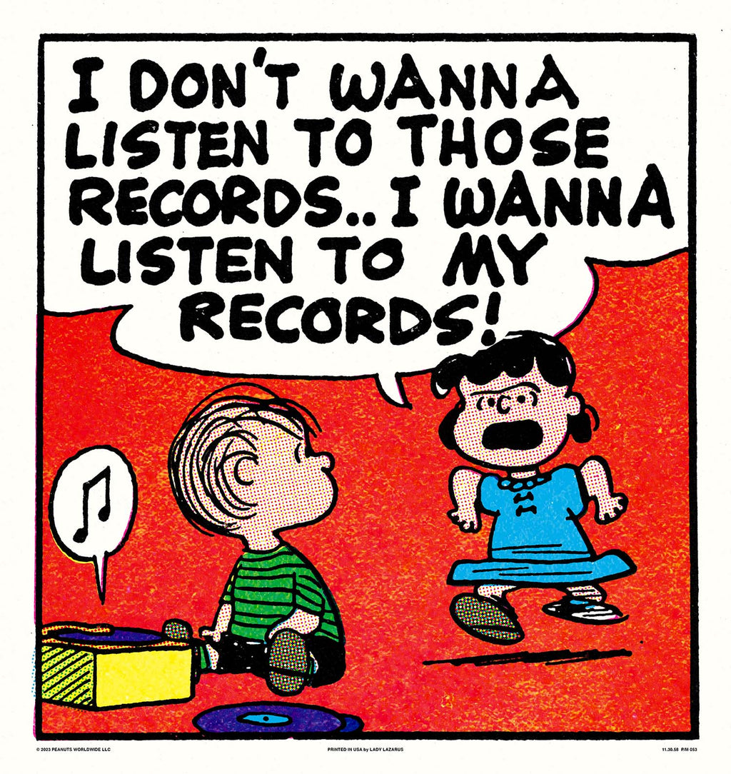 Peanuts Those Records Poster Mondo peanuts-those-records-poster-mondo