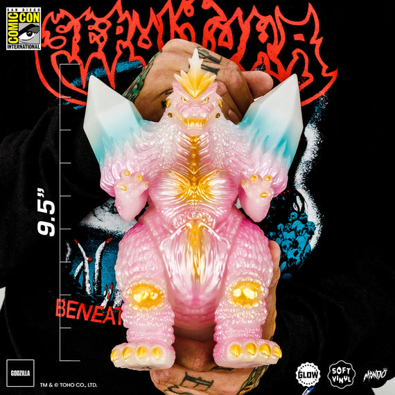 SpaceGodzilla Soft Vinyl - Cherry Blossom Glow in the Dark SDCC Exclusive Variant