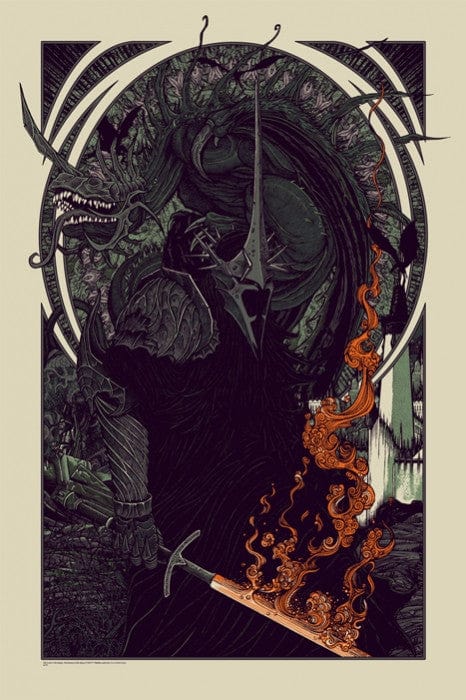 Witch King and Fell Beast Florian Bertmer poster