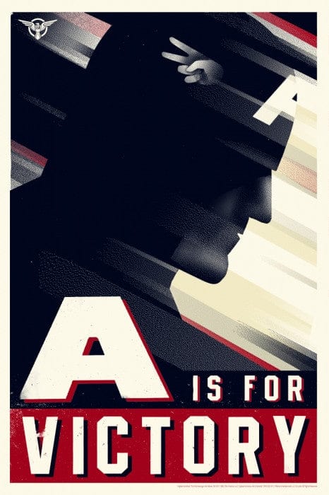 Captain America Olly Moss poster