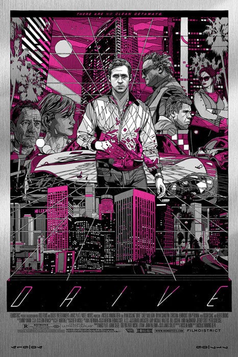 Drive (Cityscape) - Metal Variant-Tyler Stout-poster