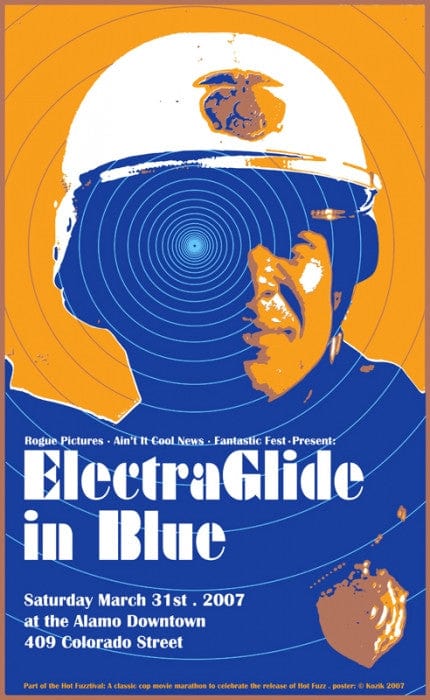 Electraglide In Blue Frank Kozik poster