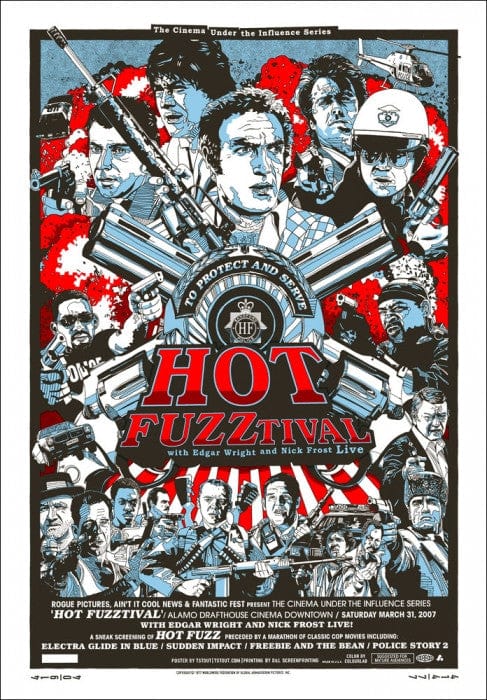 Hot Fuzztival  Variant Tyler Stout poster