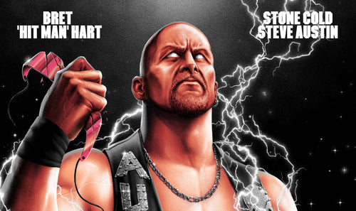 WrestleMania 13: Stone Cold Steve Austin vs Bret Hart Variant Poster