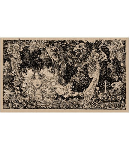 The Lord of the Rings   Oatmeal Colorway 2 Vania Zouravliov poster