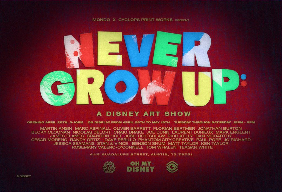 Never Grow Up: A Disney Art Show