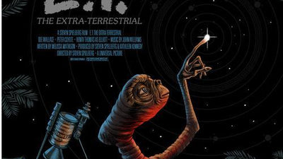 New Poster: E.T. THE EXTRA-TERRESTRIAL by Jonathan Burton!