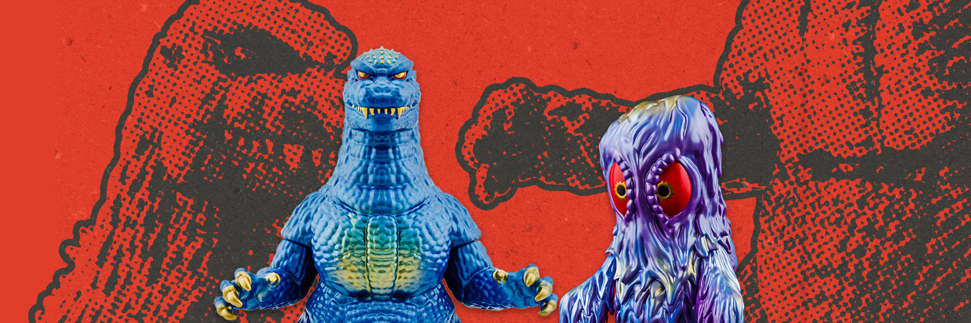 Godzilla 84 - Super X Variant + Hedorah - Electrode Variant Soft Vinyl (On-Sale Info)