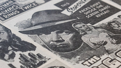 New JOE BOB BRIGGS Film Noir Letterpress Poster HARDBOILED from The Press Room