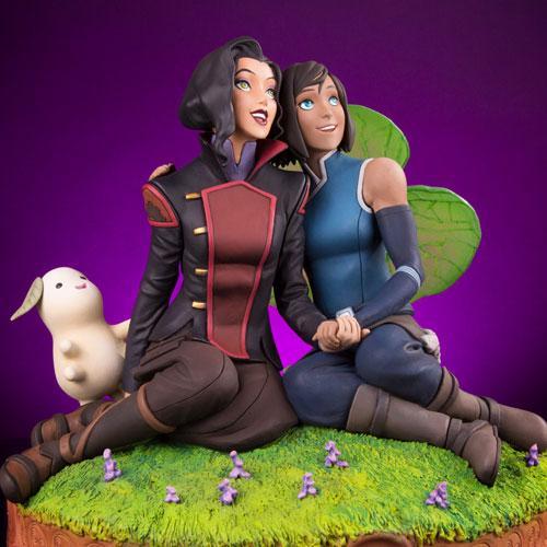 Korra & Asami in the Spirit World Statue!