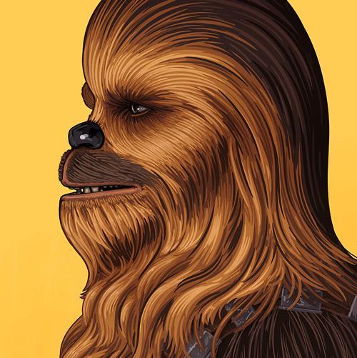 STAR WARS: Han Solo & Chewbacca by Mike Mitchell