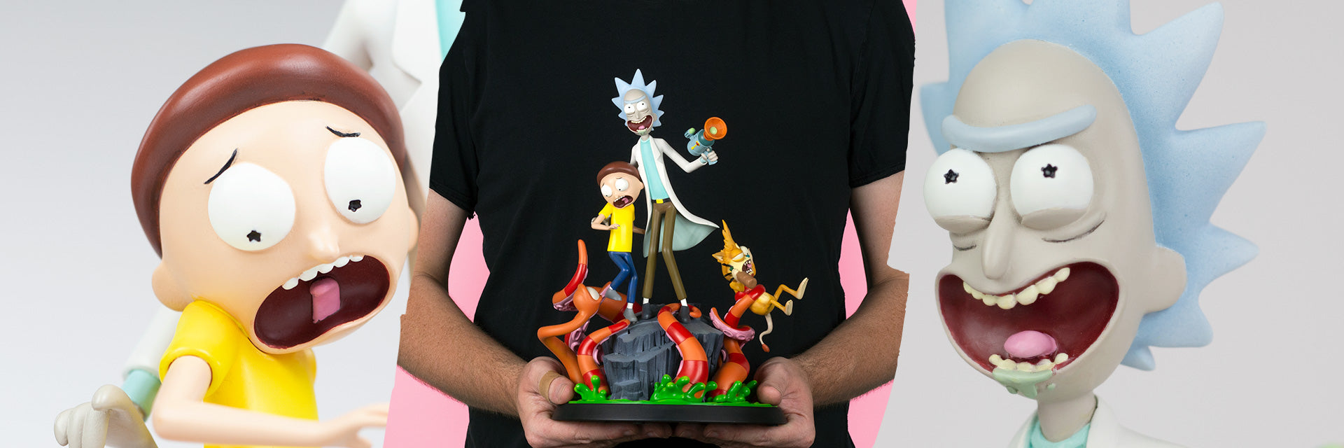 Our First Rick and Morty Polystone Statue is Here (and Squanchy's Here, Too)