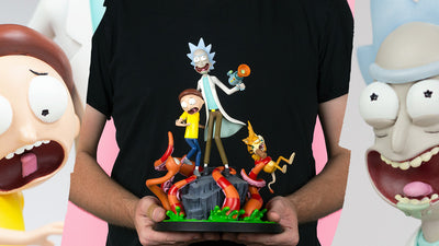 Our First Rick and Morty Polystone Statue is Here (and Squanchy's Here, Too)