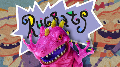 “A Rugrats Chanukah” (Poster) + James Groman Reptar (Soft Vinyl)