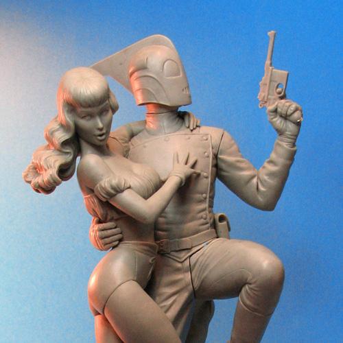 Behind the Scenes: THE ROCKETEER & BETTY STATUE