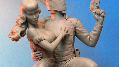 Behind the Scenes: THE ROCKETEER & BETTY STATUE