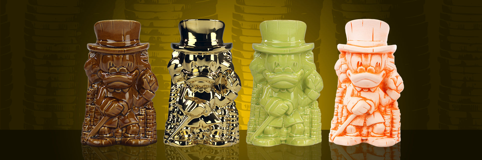 Four Scrooge McDuck Tiki Mugs Available Now