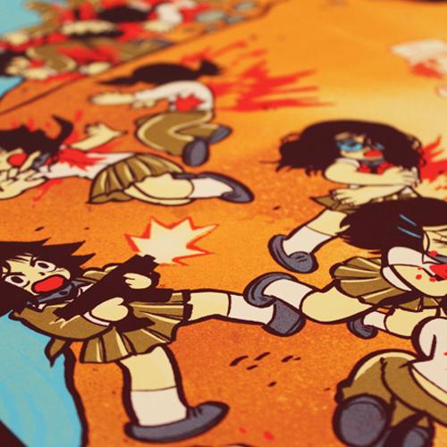 BATTLE ROYALE by Bryan Lee O'Malley and Kevin Tong Detail Shots