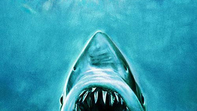 JAWS: Screen Print by Roger Kastel, Original Motion Picture Soundtrack + Enamel Pins!