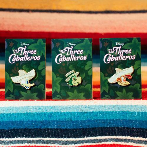 New THE THREE CABALLEROS Enamel Pins!