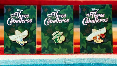 New THE THREE CABALLEROS Enamel Pins!