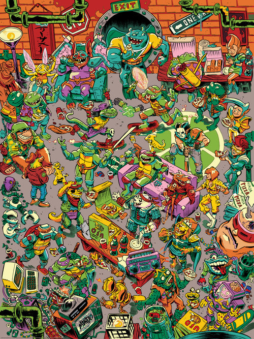 Teenage Mutant Ninja Turtles "Pizza Party" Variant Poster