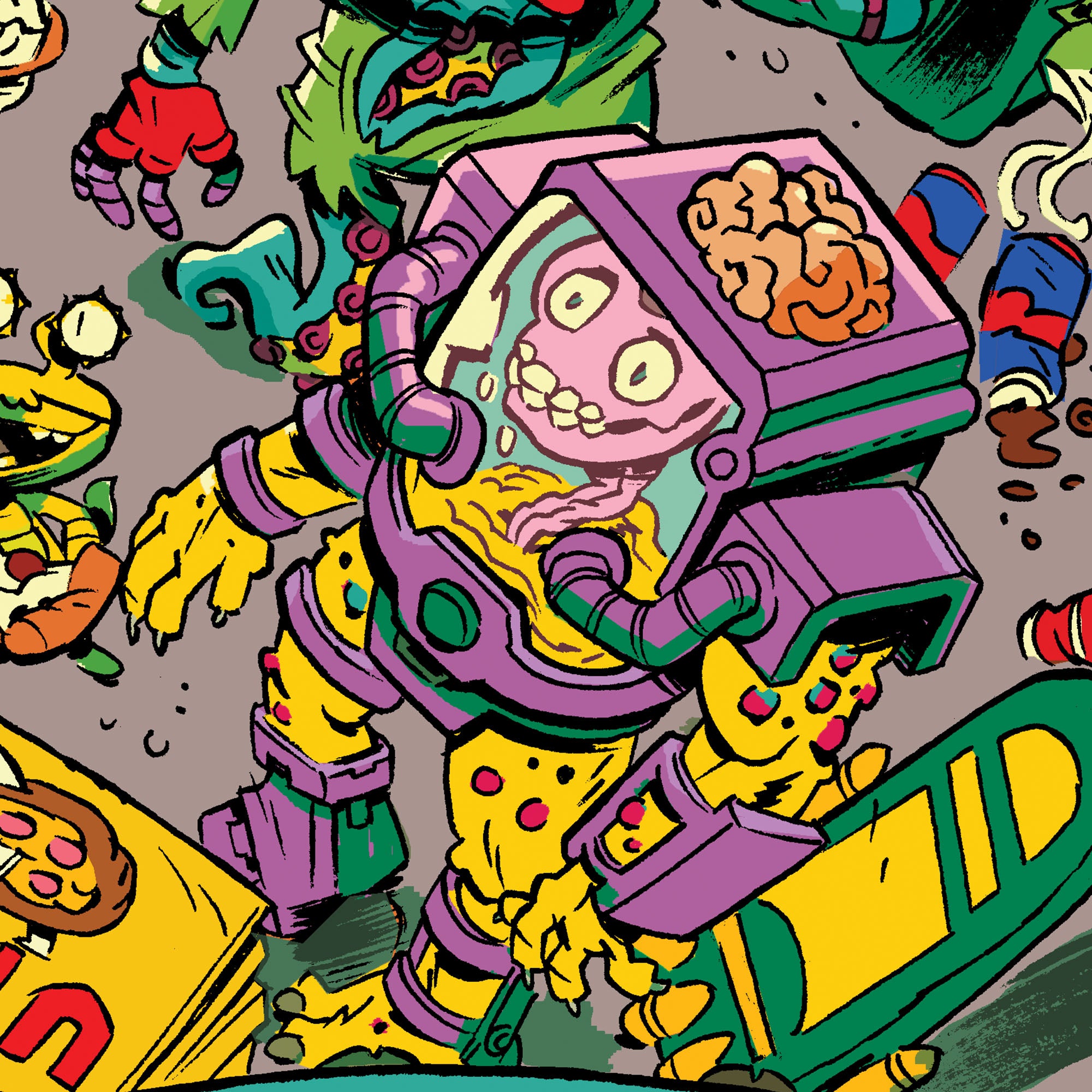 その他 TEENAGE MUTANT NINJA TURTLES: PIZZA TMNT Jellybeans & Mushrooms Pizza | Kirk Kooks | Teenage