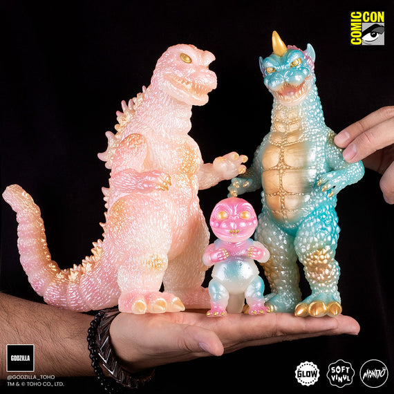 All Monsters Attack Soft Vinyl Figure Set - Cherry Blossom Glow in the Dark Variant