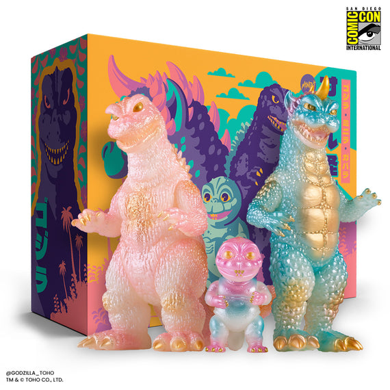 All Monsters Attack Soft Vinyl Figure Set - Cherry Blossom Glow in the Dark Variant